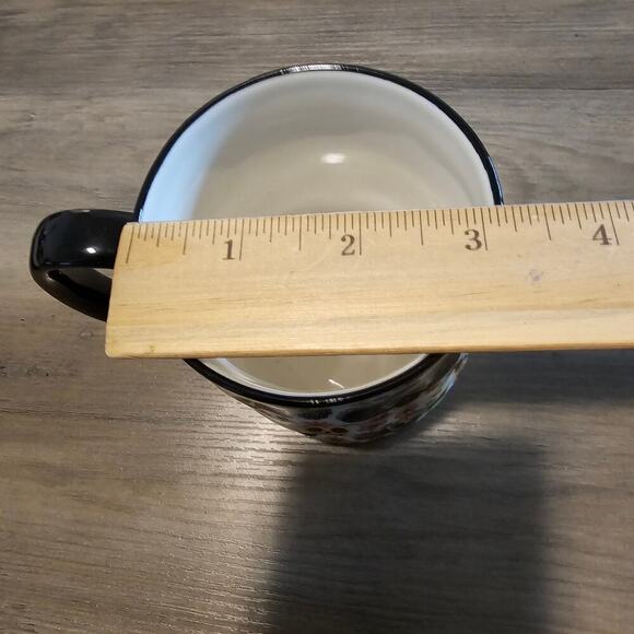 10 Strawberry Street Sugar Skull Day of the Dead Bella Coffee Mug Ceramic 14oz - Picture 7 of 8